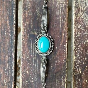 Turquoise and Silver Women's Bracelet